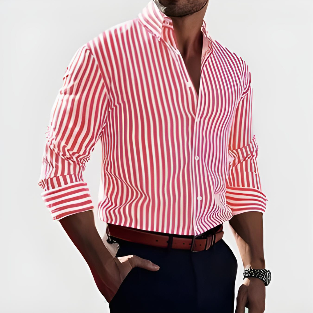 Feliciano | Camisa de Rayas Entallada