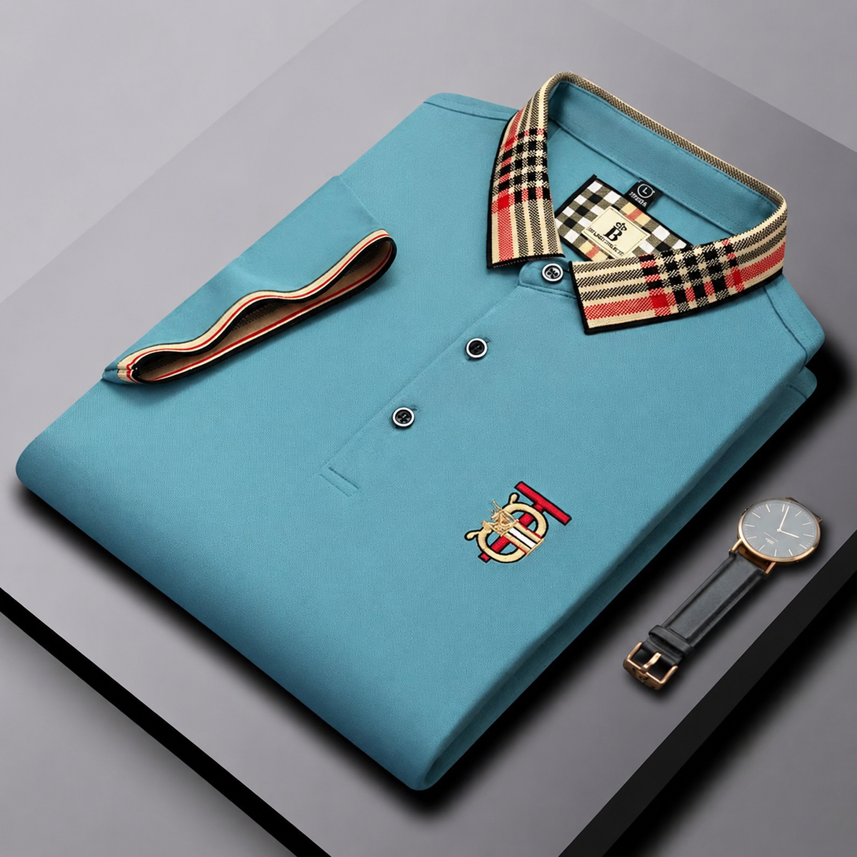 Bellavio | Polo Signature con Cuello de Cuadros