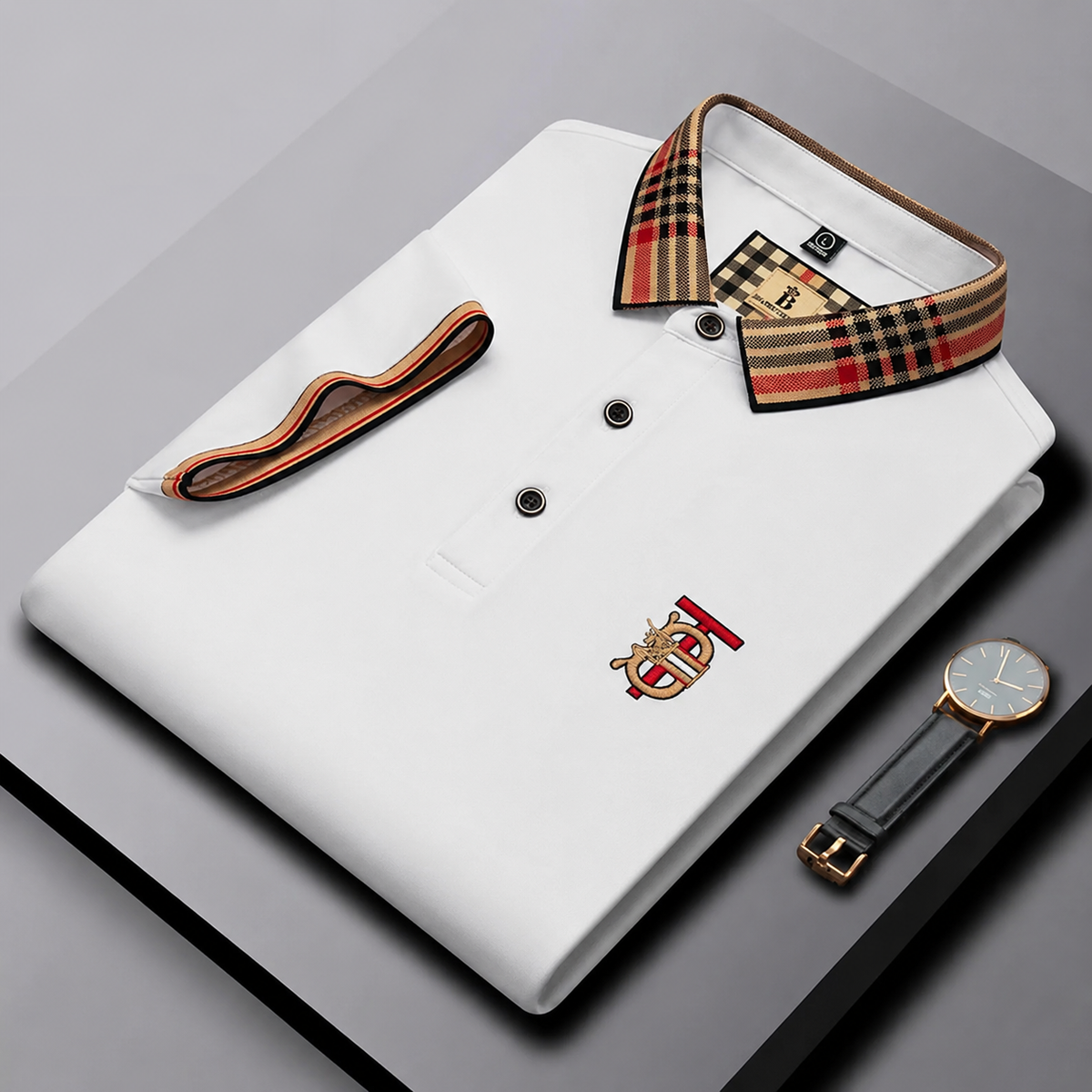Bellavio | Polo Signature con Cuello de Cuadros