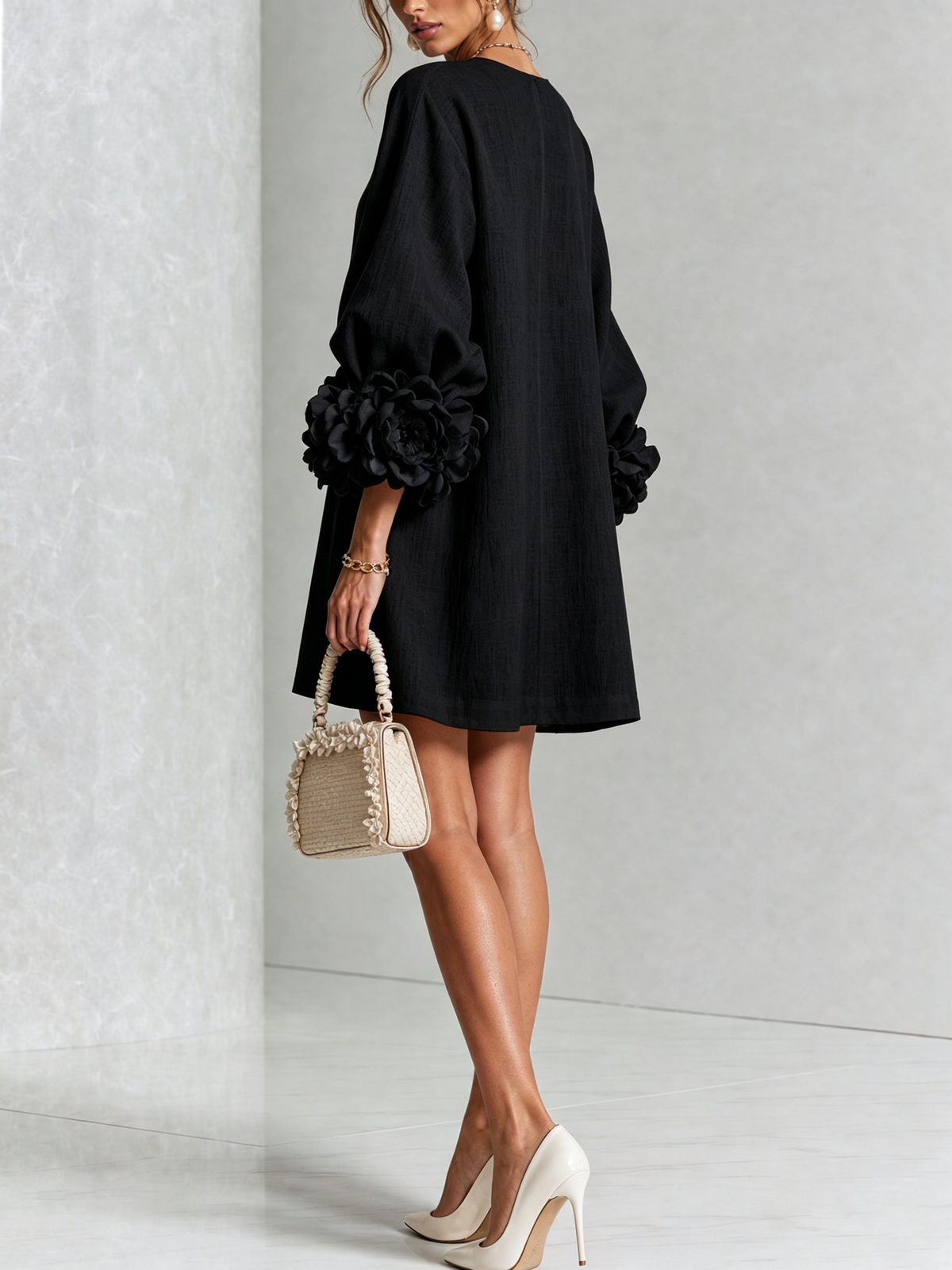 Vestido Floral con Botones