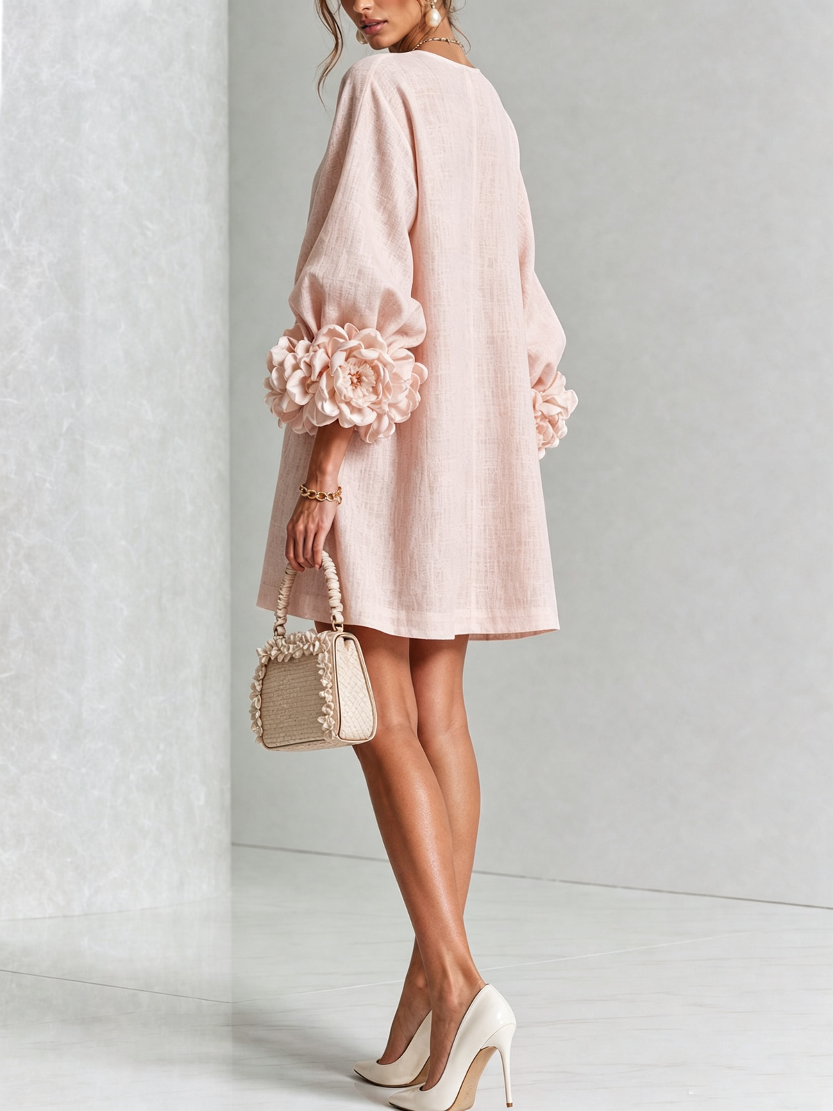Vestido Floral con Botones