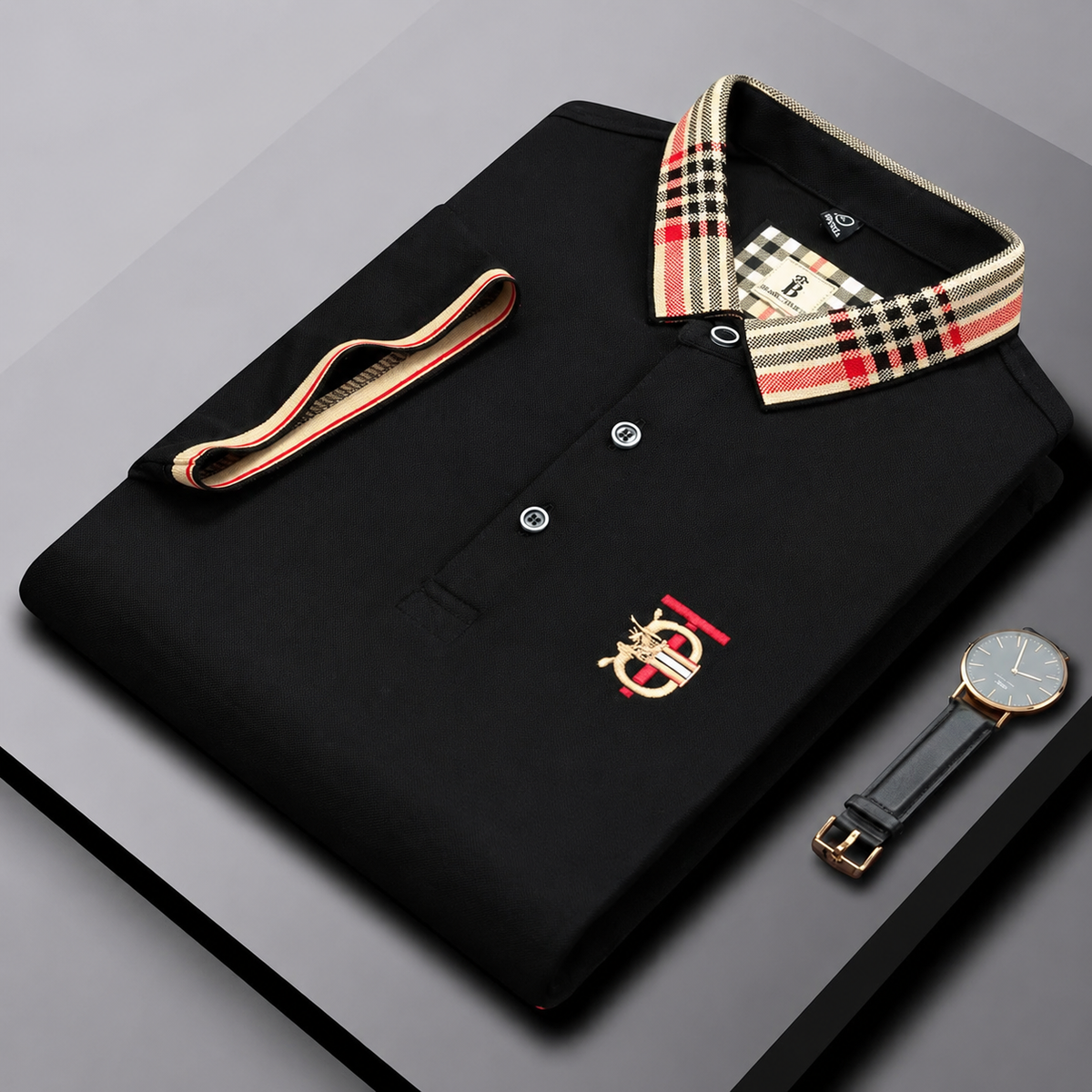 Bellavio | Polo Signature con Cuello de Cuadros