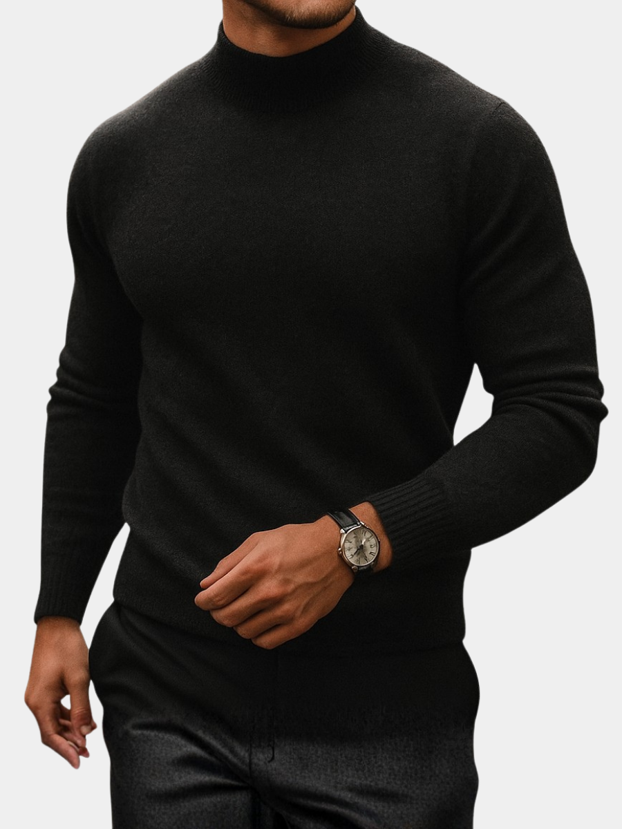 Lope | Jersey Elegante de Cuello Chimenea