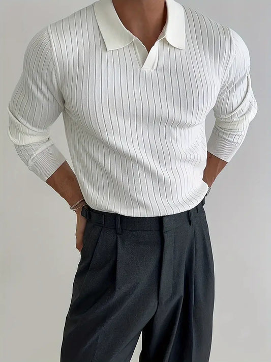 Leandro | Jersey Texturizado Elegante de Invierno