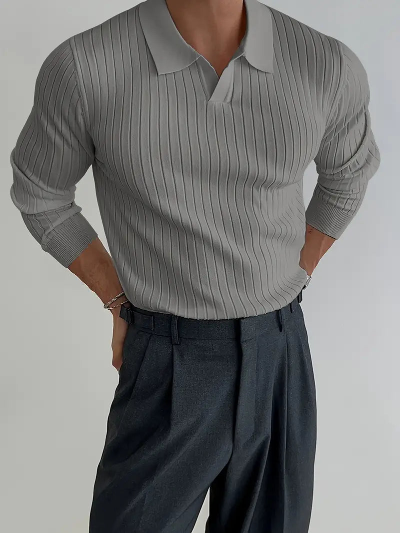 Leandro | Jersey Texturizado Elegante de Invierno