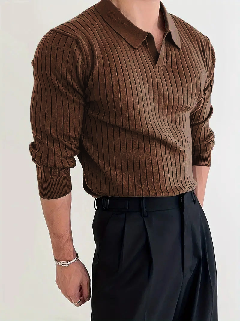 Leandro | Jersey Texturizado Elegante de Invierno