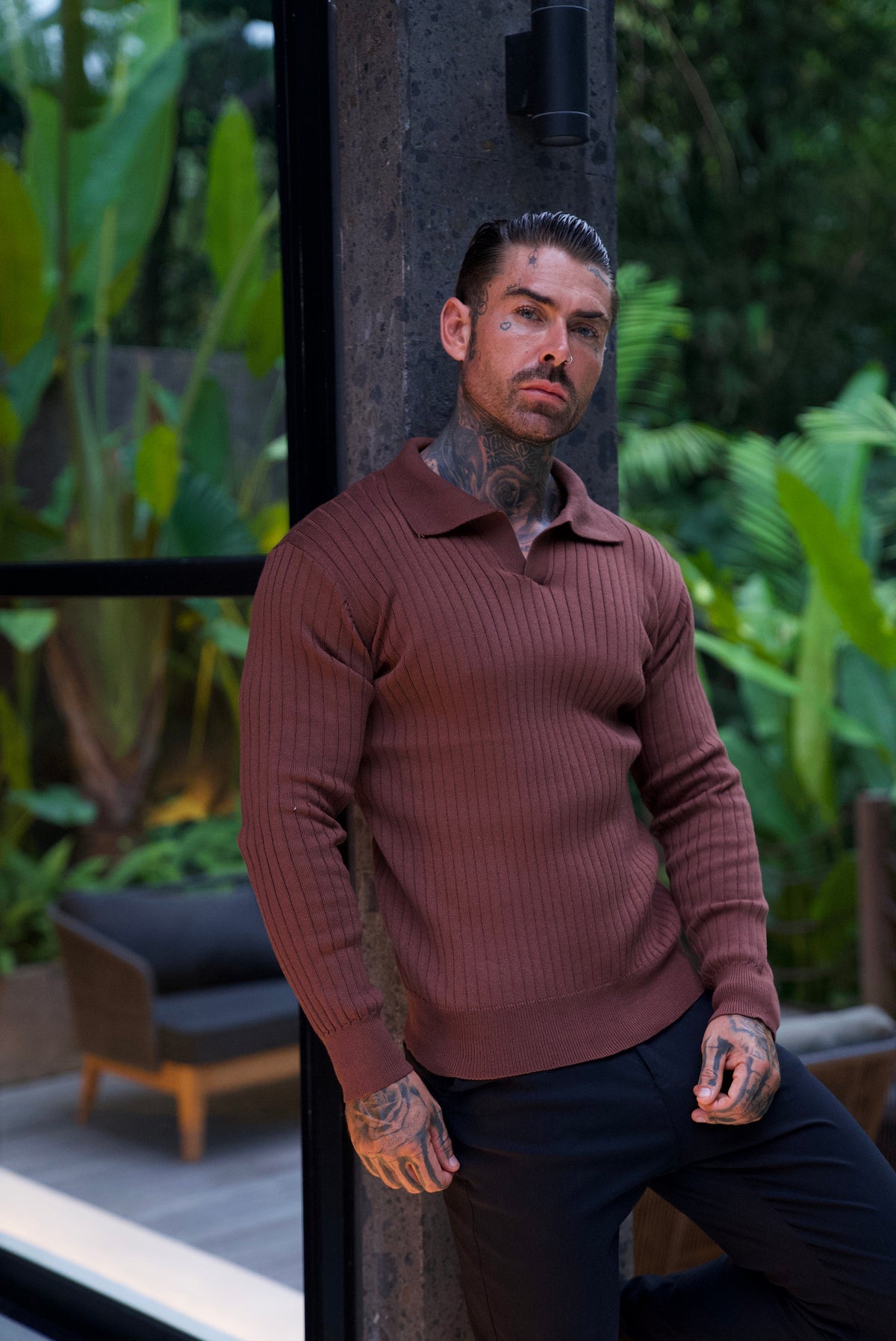Leandro | Jersey Texturizado Elegante de Invierno