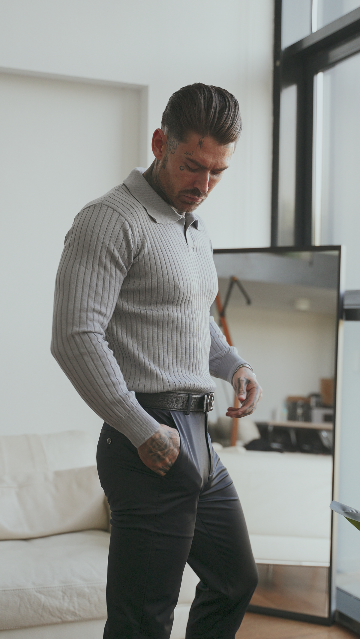 Leandro | Jersey Texturizado Elegante de Invierno