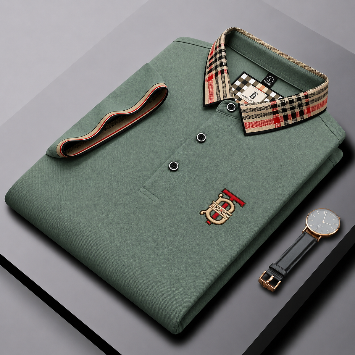 Bellavio | Polo Signature con Cuello de Cuadros