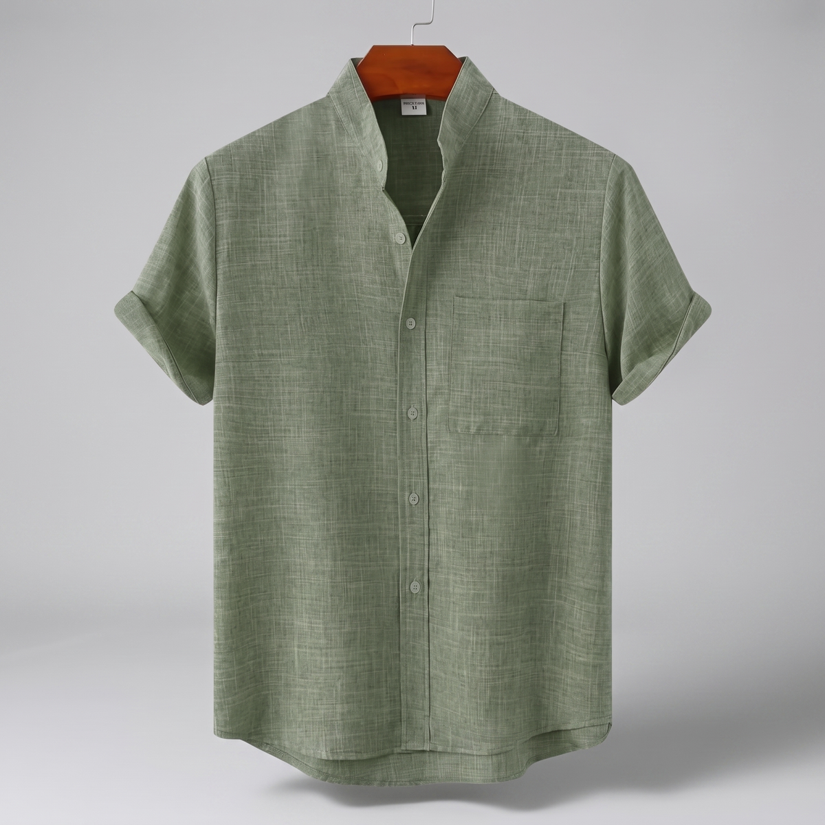 Leo | Camisa de Verano con Cuello Mao