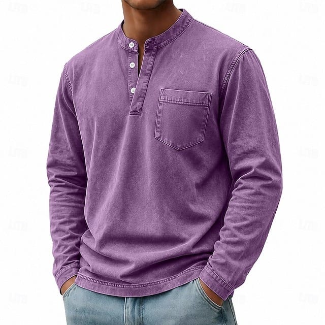 Gabriel | Camiseta Henley de Manga Larga