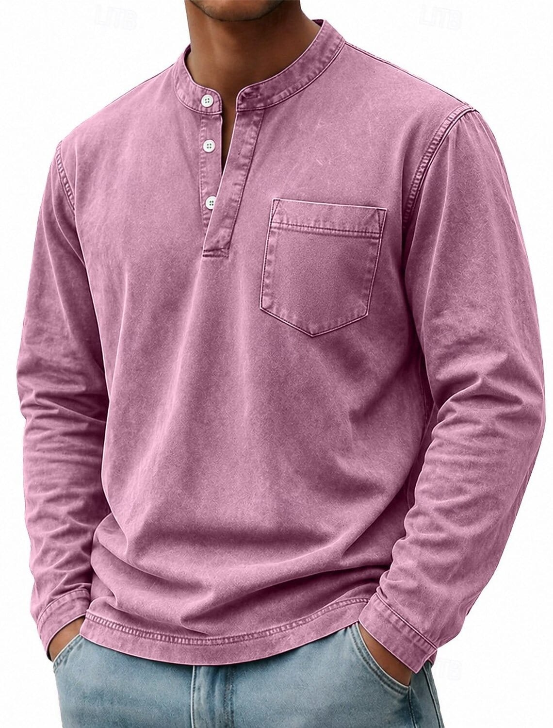 Gabriel | Camiseta Henley de Manga Larga