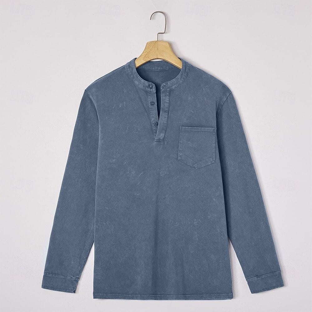 Gabriel | Camiseta Henley de Manga Larga