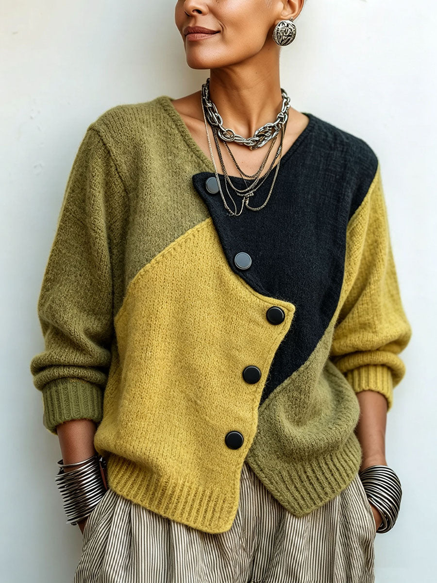 Jersey de Punto Asimétrico