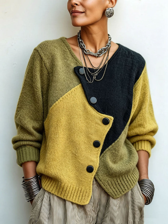 Jersey de Punto Asimétrico