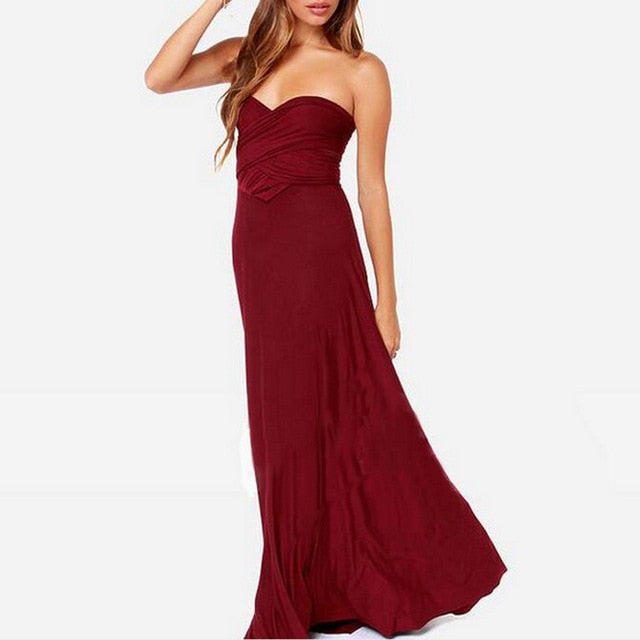 Vestido Largo Multiposición Convertible – Estilo Bohemio