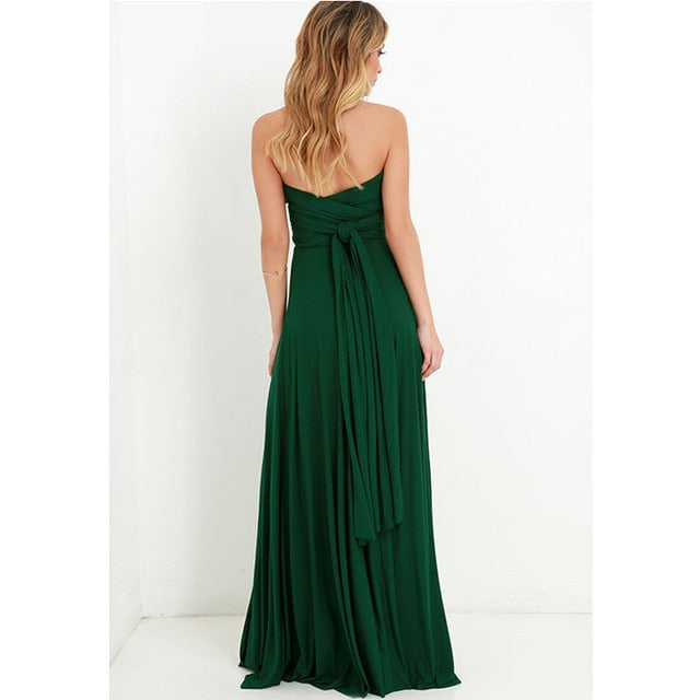 Vestido Largo Multiposición Convertible – Estilo Bohemio