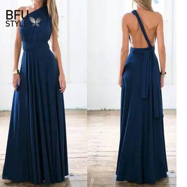 Vestido Largo Multiposición Convertible – Estilo Bohemio