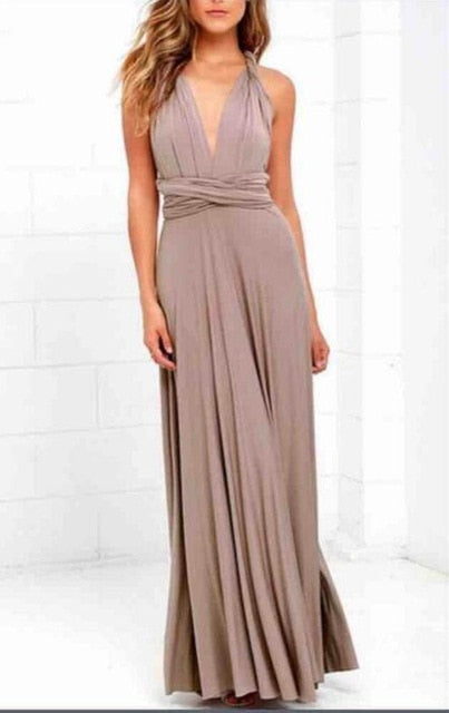 Vestido Largo Multiposición Convertible – Estilo Bohemio