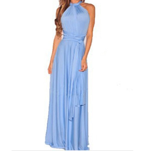 Vestido Largo Multiposición Convertible – Estilo Bohemio