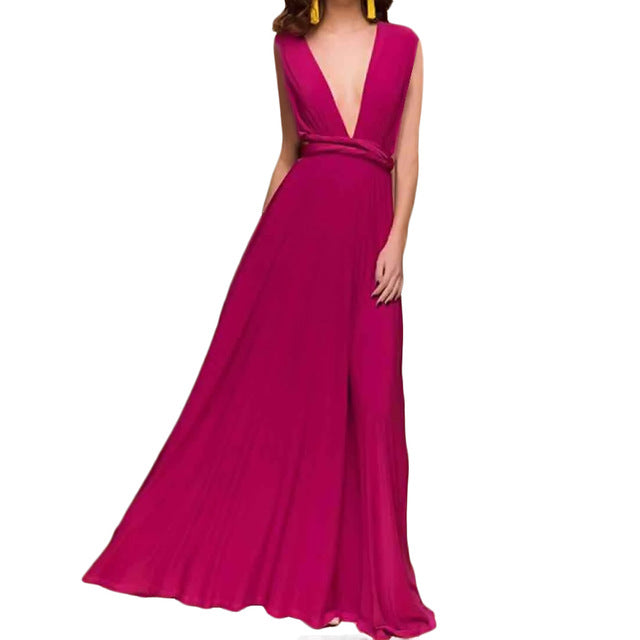 Vestido Largo Multiposición Convertible – Estilo Bohemio