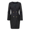 Vestido Blazer Cruzado con Cordones – Corte Slim