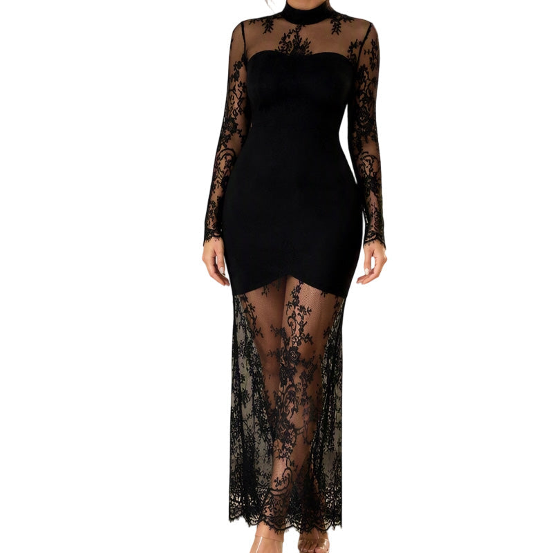 Vestido con encaje